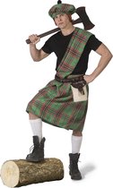 Funny Fashion - Landen Thema Kostuum - Wereldkampioen Highlander Games Schotland - Man - Groen - One Size - Carnavalskleding - Verkleedkleding