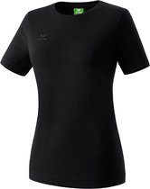 Erima Basics Dames Teamsport T-Shirt - Shirts  - zwart - 44