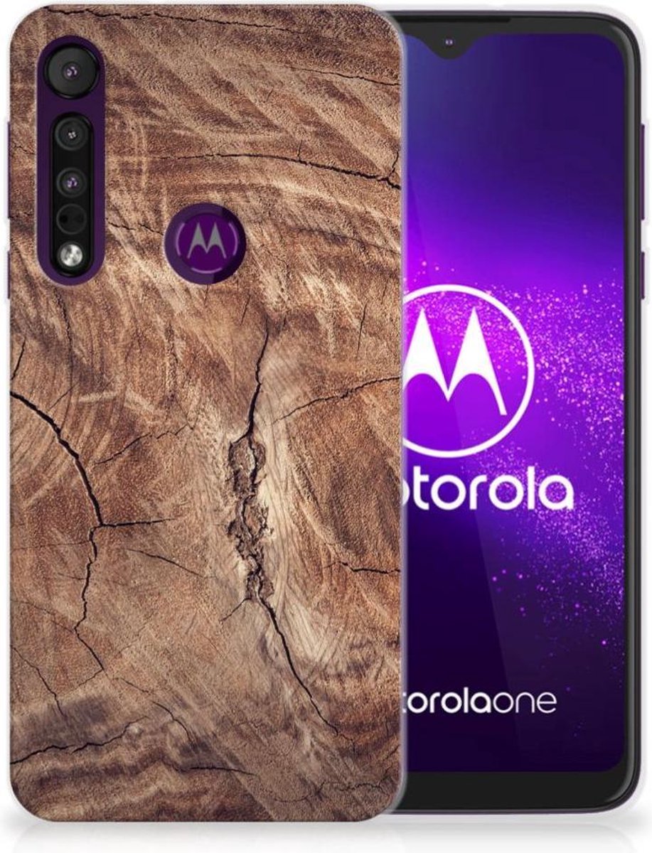 Motorola One Macro Bumper Hoesje Tree Trunk