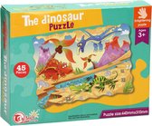 Vloerpuzzel Dinosaurus, 45st. - legpuzzel - kinderspeelgoed - Multicolor