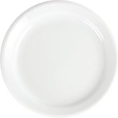Olympia Whiteware borden met smalle rand | 18 Ø cm | 12 Stuks