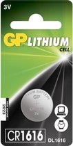 Doosje GP CR1616 (DL1616) Lithium knoopcellen 10x 1 stuk