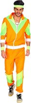 Widmann - Jaren 80 & 90 Kostuum - Oranje Jaren 80 Retro Trainingspak Harrie Kostuum - Oranje - XL - Carnavalskleding - Verkleedkleding