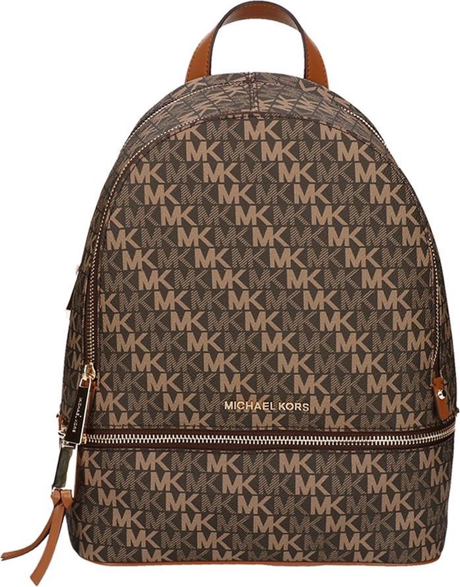 Michael Kors Rhea Zip Medium Backpack Brn/Acorn