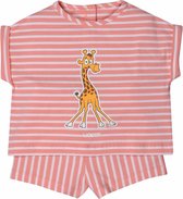 Woody pyjama meisjes - roze - giraf - 201-3-PZG-Z/926 - maat 62