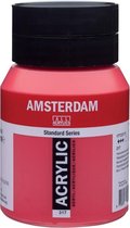 Peinture Acrylique Amsterdam Standard 500 ml 317 Rouge Transparent Medium