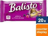 Balisto Yoberry en Bosvruchten Chocoladereep - 20 x 2 stuks
