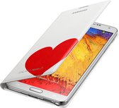 Samsung Flipcover Moschino voor Samsung N9005 Galaxy Note III - Wit/Goud