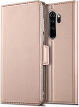 Xiaomi Redmi Note 8 Pro Business Hoesje met Kaarthouder Roze Goud