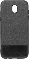 ADEL Kunststof Back Cover Hardcase Hoesje Geschikt voor Samsung Galaxy J5 (2017) - Stoffen Design Grijs
