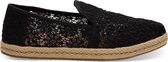 TOMS DECONSTRUCTED ALPARGATA ROPE Dames ESPADRILLE - BLACK - Maat EU36.5