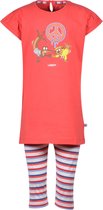 Woody pyjama meisjes/dames - rood - hond - 201-1-BAB-S/426 - maat 152