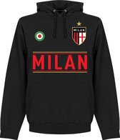 AC Milan Team Hoodie - Zwart - XXL
