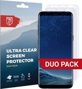 Rosso Screen Protector Ultra Clear Duo Pack Geschikt voor Samsung Galaxy S8 | Folie | 2 Stuks