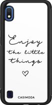 Samsung A10 hoesje - Enjoy life | Samsung Galaxy A10 case | Hardcase backcover zwart