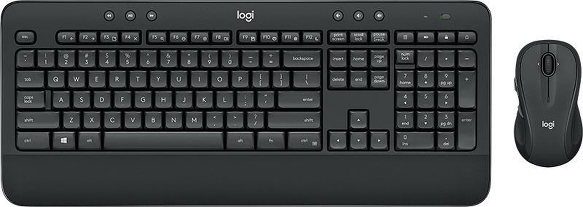 Logitech MK545 Advanced - Toetsenbord en muis Combo draadloos - Qwerty UK - USB 2.0 - zwart