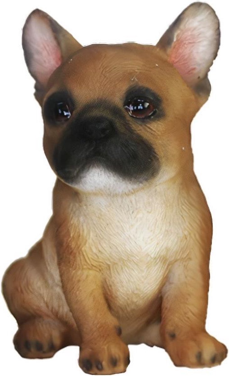 Esschert Design Bulldog 7,9 X 7,4 Cm Polyresin Bruin/wit