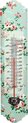 Esschert Design Thermometer Staal/glas 6,7 X 29,7 Cm Roze/groen