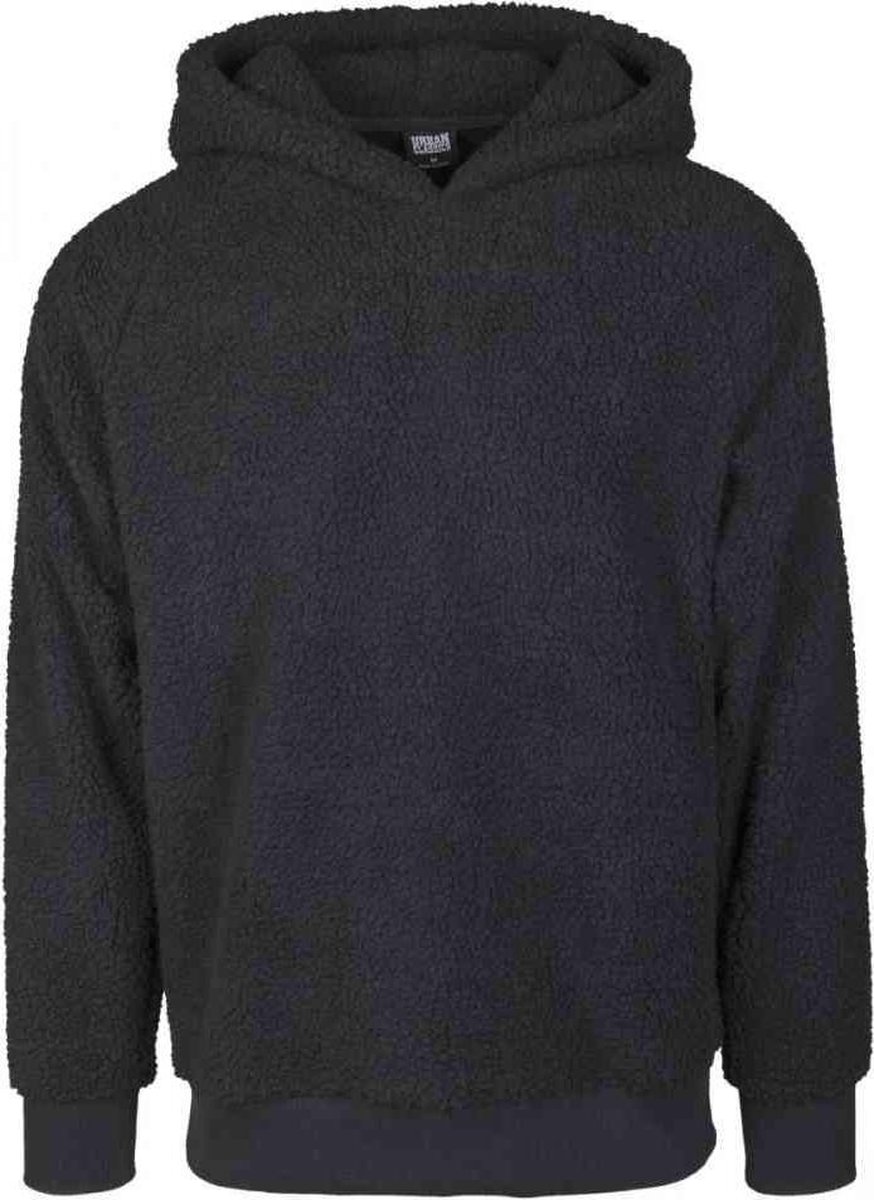 Urban Classics Sherpa Hoodie/trui L Zwart