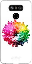 LG G6 Hoesje Transparant TPU Case - Rainbow Pompon #ffffff