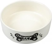 Duvo+ Eetkom stone happy dogs bone Wit 1500ml - Ø20cm
