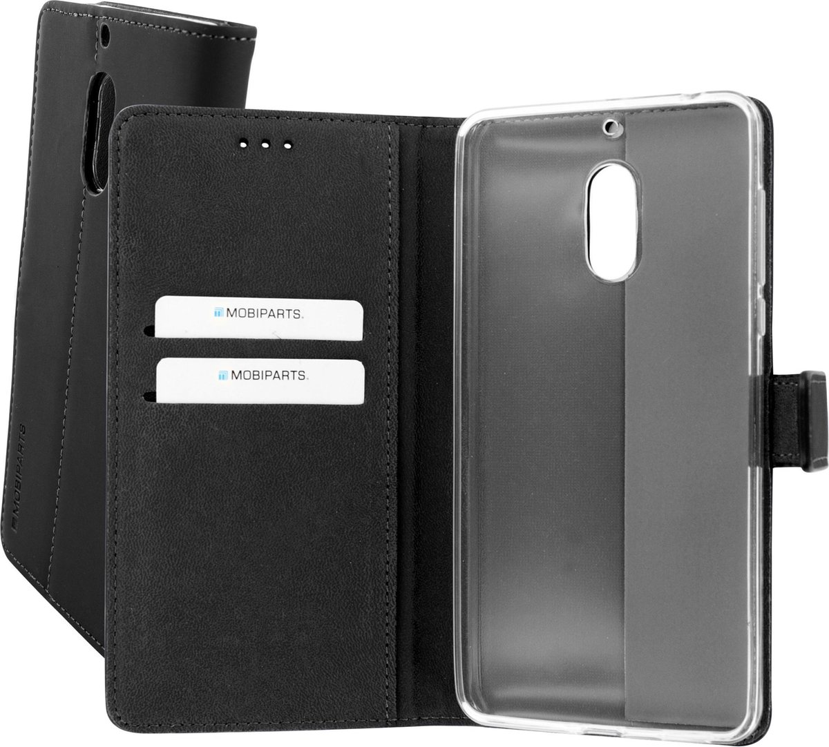 Mobiparts Premium Wallet TPU Case Nokia 6 - Zwart