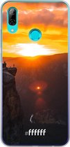 Huawei P Smart (2019) Hoesje Transparant TPU Case - Rock Formation Sunset #ffffff