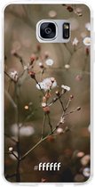 Samsung Galaxy S7 Edge Hoesje Transparant TPU Case - Flower Buds #ffffff