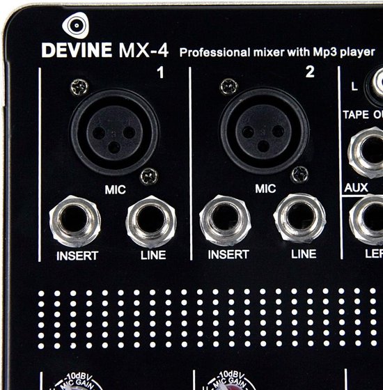 Devine MX-4 PA en studio mixer - Devine