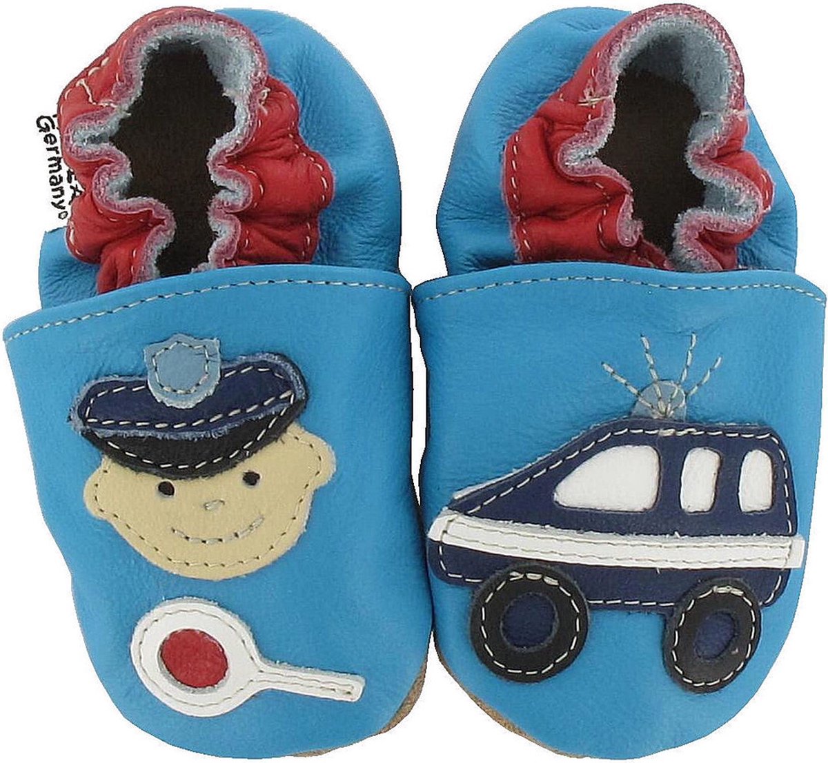 Hobea babyslofjes Polizei blau