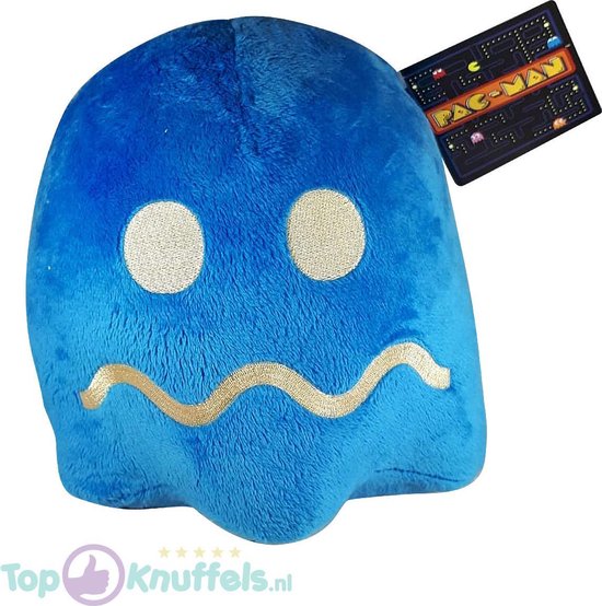 Pac-Man + Spook Donkerblauw Pluche Knuffel 25 cm | Originele Pacman knuffel  | Pac Man... | bol.com