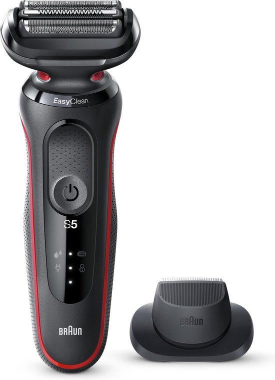 Braun Series 5 50-R1200s Rasoir Électrique Homme Avec Tondeuse De Précision  - Rouge | bol.com