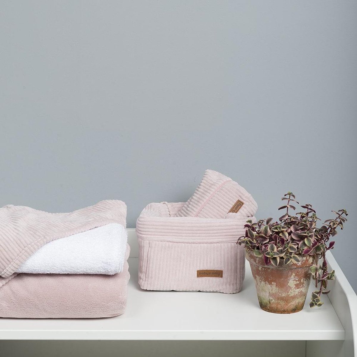 Commodemandje Sense Oud Roze - 18x18x14 cm