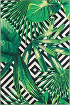 Laagpolig vloerkleed Exotic - Groen - 160x230 cm