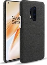 OnePlus 8 Pro Stof Hard Back Cover Zwart