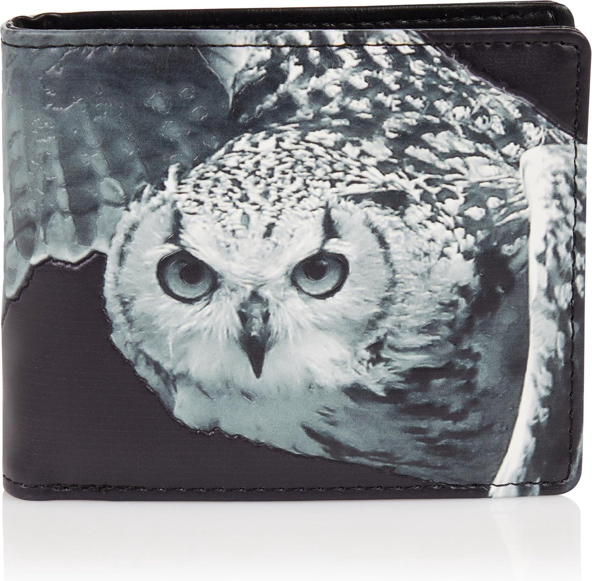 Shagwear Portemonnee - Stoere Billfold Portemonnee - Mannen - Kunstleer - Uil (0229W)