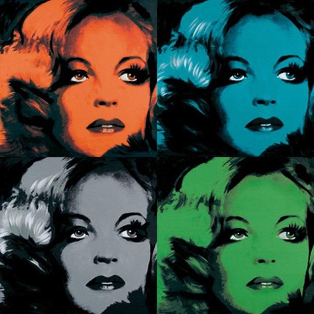 PGM Kunstdruk Günter Edlinger - Romy Schneider 80x80cm Divers