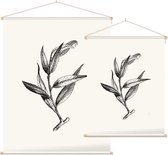 Wilg zwart-wit (Huntingdon Willow) - Foto op Textielposter - 45 x 60 cm