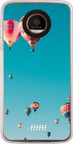 Motorola Moto Z Force Hoesje Transparant TPU Case - Air Balloons #ffffff