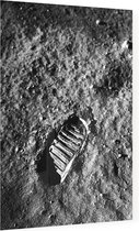 Apollo 11 lunar footprint (maanlanding) - Foto op Plexiglas - 30 x 40 cm