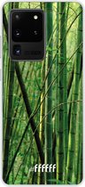 Samsung Galaxy S20 Ultra Hoesje Transparant TPU Case - Bamboo #ffffff