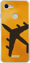 Google Pixel 3 Hoesje Transparant TPU Case - Aeroplane #ffffff