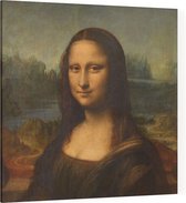 Mona Lisa, Leonardo da Vinci - Foto op Canvas - 100 x 100 cm