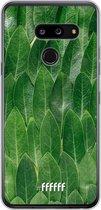 LG G8 ThinQ Hoesje Transparant TPU Case - Green Scales #ffffff