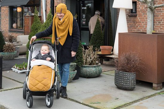 Baby's Only Voetenzak buggy - Buggyzak Rock - Oker - Geschikt voor 3-puntsgordel — afbeelding 4