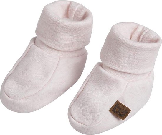 Baby's Only Slofjes Melange - Classic Roze - 3-6 mnd - 100% ecologisch katoen - GOTS