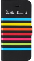 Little Marcel Folio 122 iPhone 6 6s hoesje met omslag - Kleurrijk Zwart