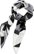 We Love Ties - Sjaal patroon grijs wit