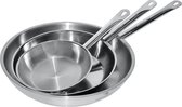 Horeca Koekenpan RVS - ø24cm - 2,3 Liter - CombiSteel