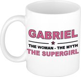 Gabriel The woman, The myth the supergirl cadeau koffie mok / thee beker 300 ml